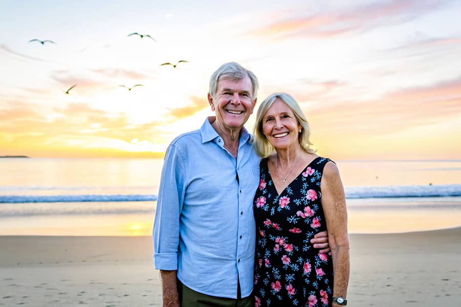 Tom and Mary at the beach