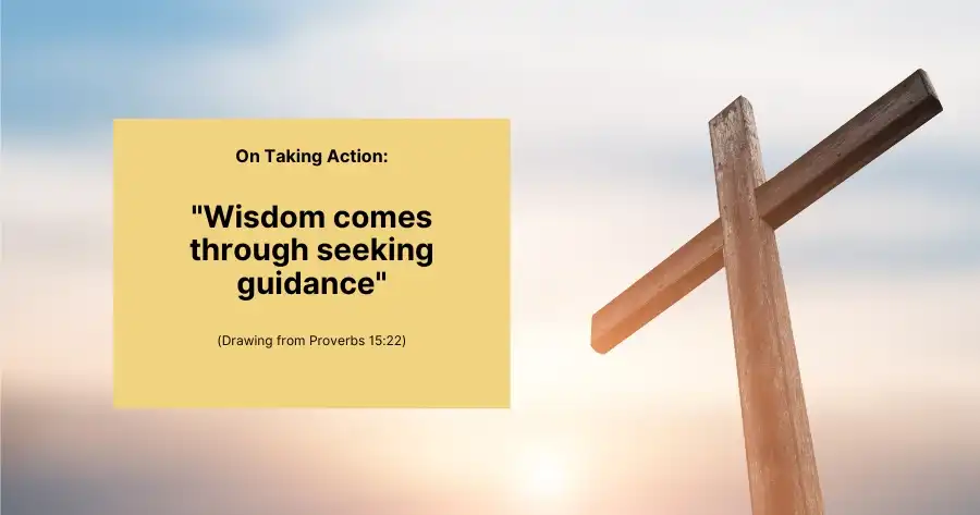 Salvation Debt - "Wisdom comes through seeking guidance" (Drawing fro Proverbs 15:22)